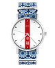 zegarki damskie Zegarek - Szczęście - niebieski, kwiaty