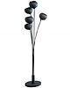 lampy do pokoju dziecka Lampa stojąca Hammered Magma black golden 170cm