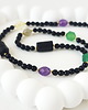 korale Naszyjnik z kamieni naturalnych: spinel, turmalin, agat, cytryn, labradoryt,