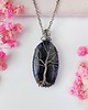 wisiory Naszyjnik Drzewo Życia Sodalit stal chirurgiczna wisiorek handmade