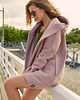 bluza z kapturem damska Peleryna do zadań specjalnych Brudny Róż