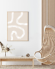 plakaty PLAKAT abstrakcyjny mid century boho neutralny
