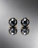 kolczyki z kamieniami Dots - onyks /alloys collection/ - sztyfty