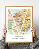 plakaty Plakat Personalizowana mapa serca 3 lokalizacje