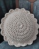 poduszki plecione Poduszka okrągła szydełkowa 40cm