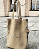torby XXL Beżowa torba ze skóry