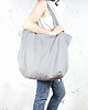 torby XXL Big Lazy bag torba jasnoszara na zamek / vegan