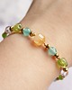 bransoletki z kamieni naturalnych Amulet - WIOSNA - cytryn, kryształ, oliwin