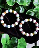 bransoletki z kamieni naturalnych HOT TREND : bransoletka : summer collection : howlit 12mm, kolorowa muszla