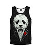 t-shirty dla chłopców Bokserka Top Boy DR.CROW Panda Godfather