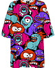 t-shirt damskie DR.CROW T-shirt Damski Oversize Colorful Monsters