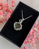 wisiory Naszyjnik Kryształ Górski stal chirurgiczna wisiorek handmade