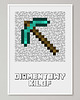 obrazy i plakaty do pokoju dziecięcego Minecraft plakat "Diamentowy kilof"