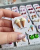 kolczyki z masy plastycznej Kolczyki sztyfty lody śmietankowe