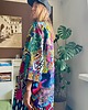 kurtki damskie Zjawiskowe ocieplane kimono patchwork