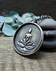 wisiory Silver Yoga Necklace
