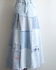 spódnice maxi Patchworkowa spódnica jeans r.48
