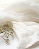 szale damskie Szal lniany damski, lekki szal damski off-white na LATO