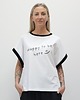 t-shirt damskie Bawełniany bezrękawnik z nadrukiem - Be happy