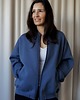 bluza bez kaptura damska Bomberka Sporty Chic Niebieski Dżins