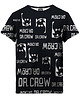 t-shirty dla chłopców T-shirt Boy DR.CROW Logo Czarna
