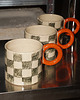 kubki i filiżanki Kubek ceramiczny w kratkę XL