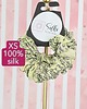 gumki do włosów XS mini mała gumka dla dzieci do włosów jedwab naturalny scrunchie zielona