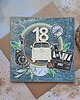 kartki scrapbooking Kartka na 18-stkę dla chłopaka