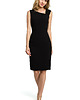 sukienki midi damskie Elegancka sukienka ołówkowa-czarna(M-397)