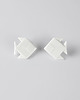 kolczyki ceramiczne Kolczyki z Porcelany Origami Rybki Duże Białe