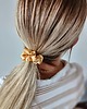 gumki do włosów Gumka jedwabna, scrunchie, frotka warm gold MINI