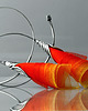kolczyki wire wrapping Awangardowe kolczyki koła słoneczne