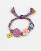 bransoletki na sznurku Bransoletka sznurkowa  Be Happy fiolet  Swarovski