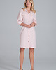 sukienki midi damskie Elegancka sukienka koszulowa midi z bufiastymi rękawami i guzikami - M849