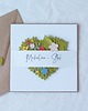 kartki scrapbooking Kwiatowe serce. Kartka ślubna