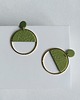 kolczyki z masy plastycznej Kolczyki LUNA Green Harmony