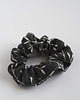 gumki do włosów Lniana gumka do włosów (scrunchie) ze wzorem w liście