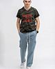 t-shirty męskie T-shirt męski zielony moro do V z nadrukiem