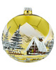bombki Bombka okrągła Zimowy Pejzaż: złota