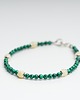 bransoletki z kamieni naturalnych Bransoletka RÓWNOWAGA z malachitu i bursztynu