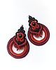 kolczyki soutache Duże kolczyki soutache boho