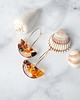 kolczyki z żywicy UNIKATOWE KOLCZYKI Z ŻYWICY golden amber