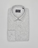 koszule męskie Koszula flero 00622 długi rękaw szary slim fit