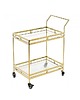 kuchnia - różne Wózek Kuchenny Barek na Kółkach Złoty Pino