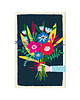 kartki scrapbooking Drewniana kartka - Kwiaty