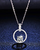 srebrne naszyjniki Naszyjnik srebrny Moissanite 1ct 925