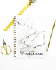 kalendarze i plannery Szary Marmurowy Notes A5, Planer dzienny, 