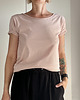 t-shirt damskie Ciepły róż Oversize