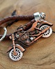 breloki Brelok skórzany "MOTOCYKL" COPPER