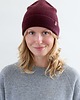 czapki damskie GAZELA RWS - Lekka Czapka Bordowy 100% Wełna Merino RWS